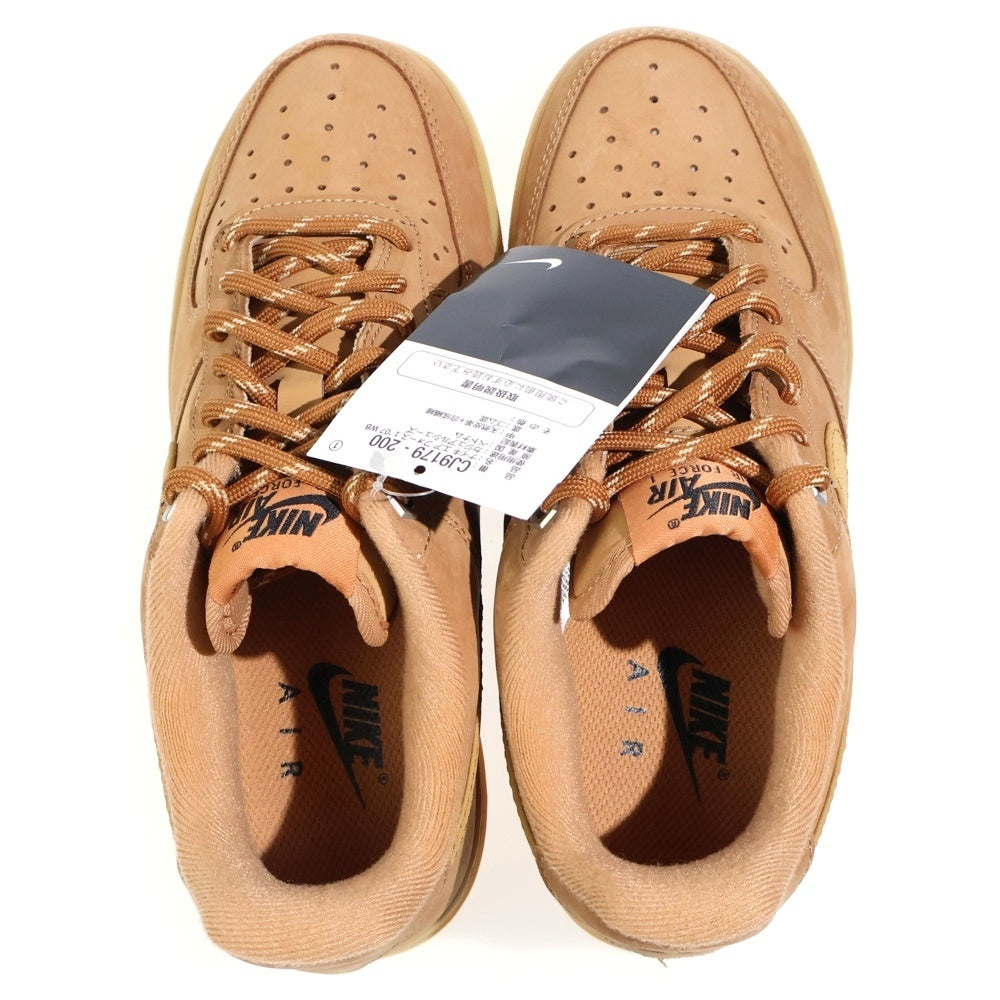 NIKE(ナイキ) AIR FORCE 1 '07 WB FLAX WHEAT-GUM エアフォース1 フラックス ウィート ローカットスニーカー ブラウン US5/23.5cm CJ9179-200 レディース