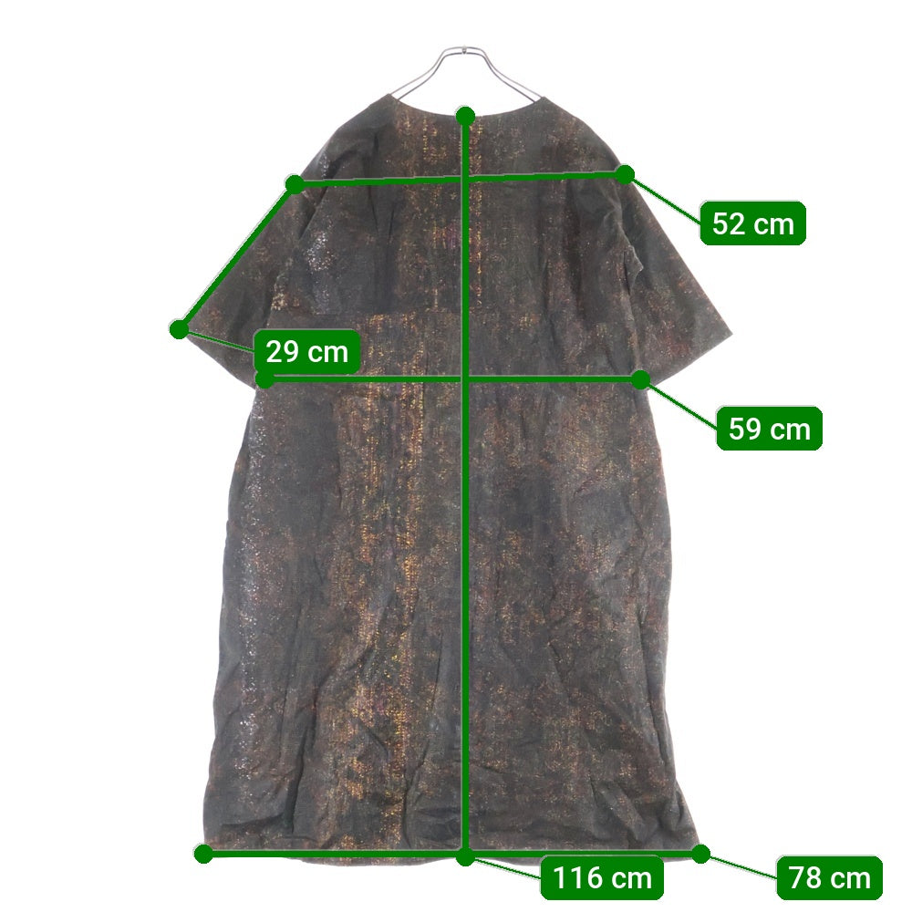 retela(リテラ) アップサイクル 総柄 ワンピース レディース ブラウン