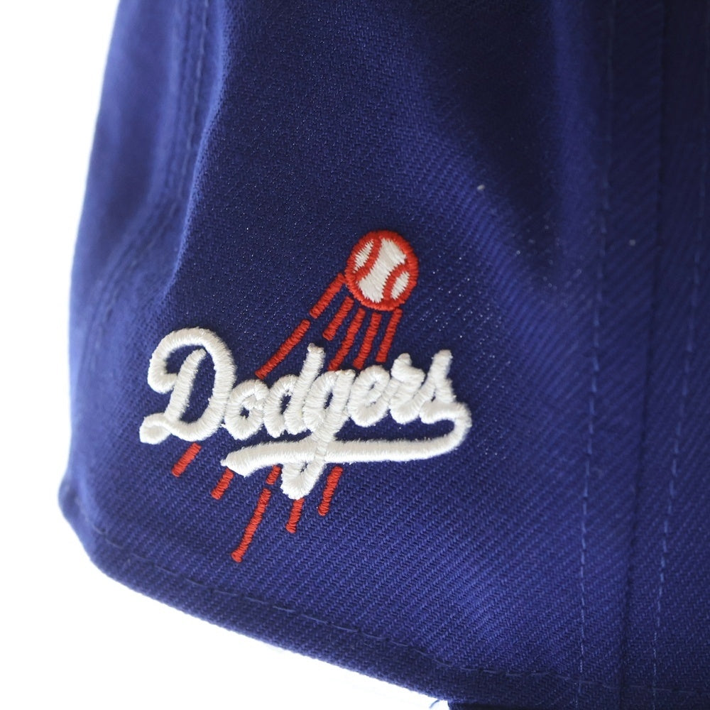 NEW ERA(ニューエラ) 59FIFTY 59フィフティー ドジャースパッチ LA逆さロゴ キャップ ブルー