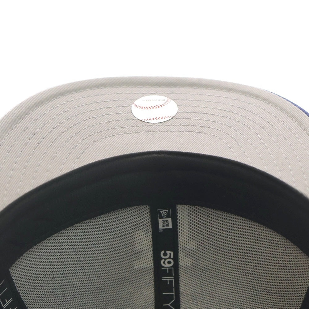 NEW ERA(ニューエラ) 59FIFTY 59フィフティー ドジャースパッチ LA逆さロゴ キャップ ブルー