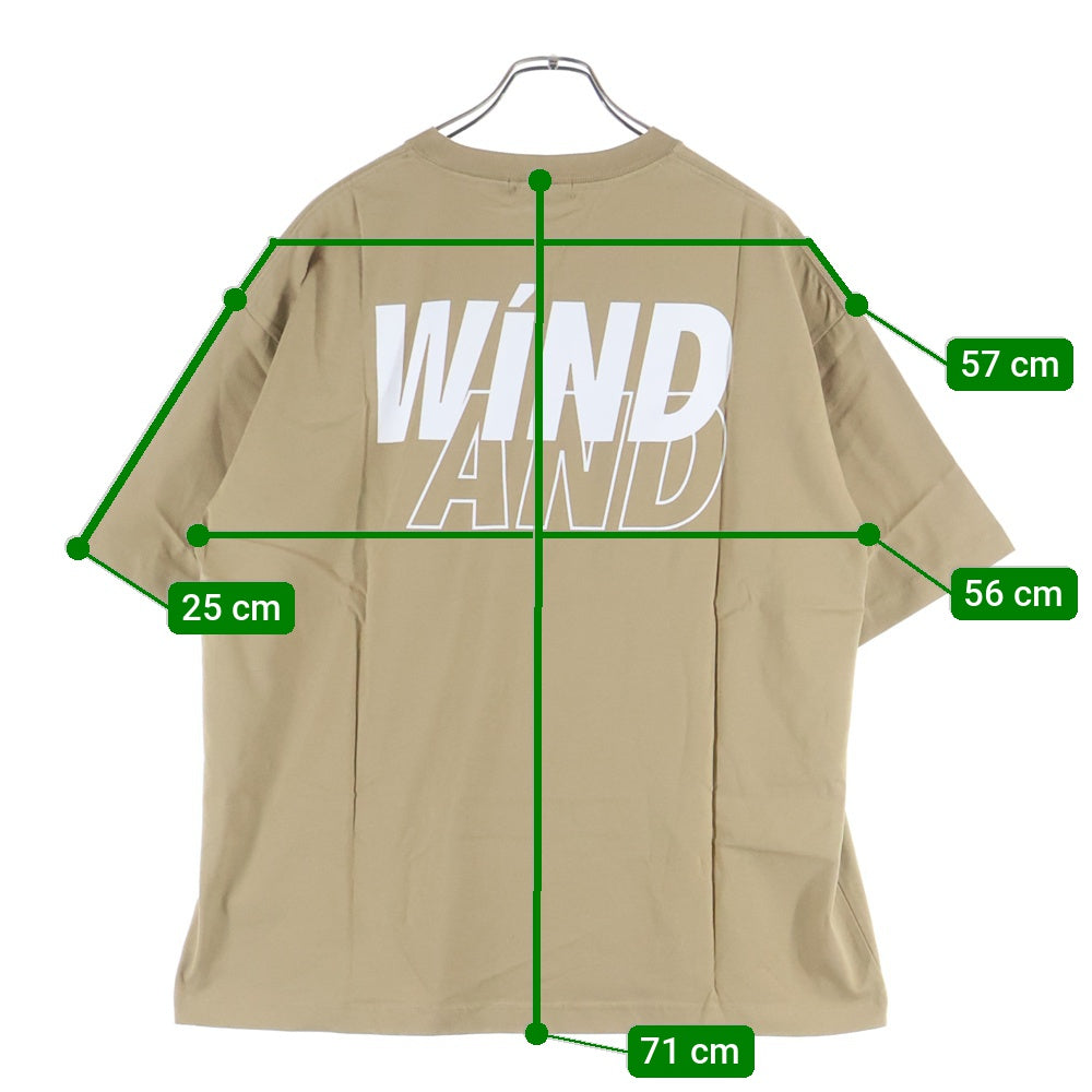 WIND AND SEA(ウィンダンシー) ×LYFT STRETCH TEE リフト ストレッチ 半袖カットソーTシャツ ベージュ WDS-C-LYFT-23-Q4-06