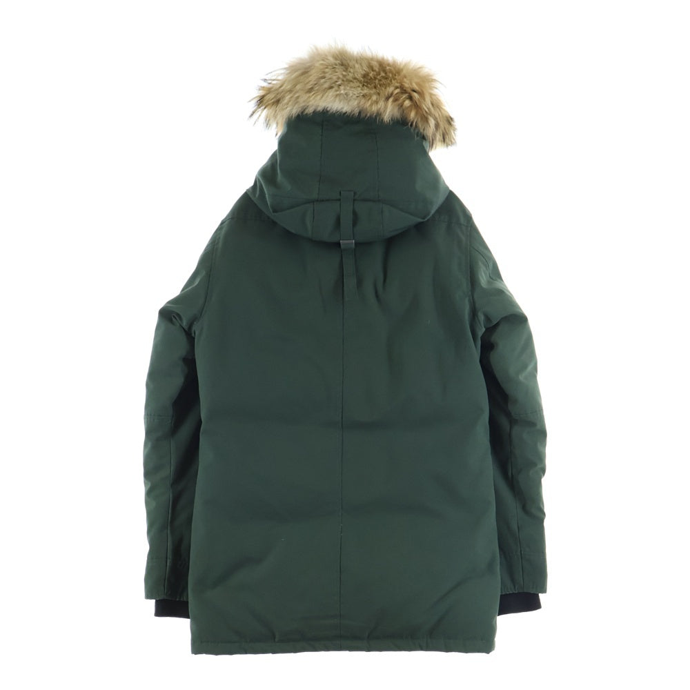 CANADA GOOSE(カナダグース) JASPER DOWN JACKET ジャスパー ジップアップ コヨーテファー フーデッド ダウンジャケット グリーン 3438JM