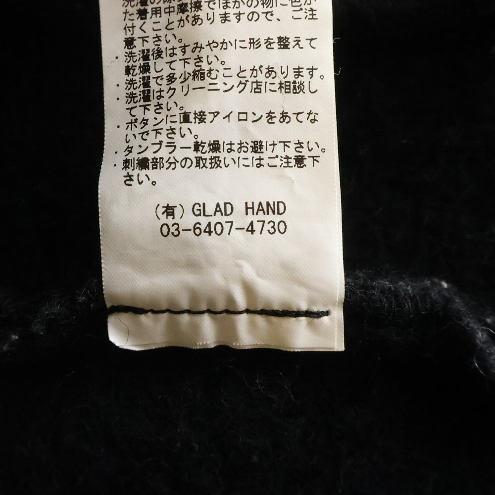 GANGSTERVILLE(ギャングスタービル) 13AW BEACH VEST ビーチ ウール混 ベスト ブラック GSV-13-AW-08