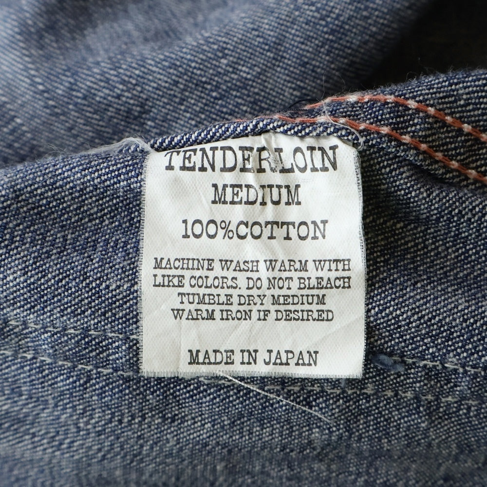 TENDERLOIN(テンダーロイン) 大戦モデルサンプリング ボタンフライ デニムカバーオール ジャケット インディゴ