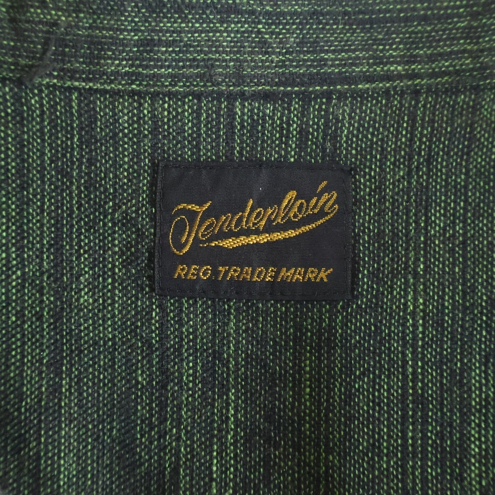 TENDERLOIN(テンダーロイン) T-MEXICAN SHT メキシカン オープンカラー 長袖シャツ グリーン