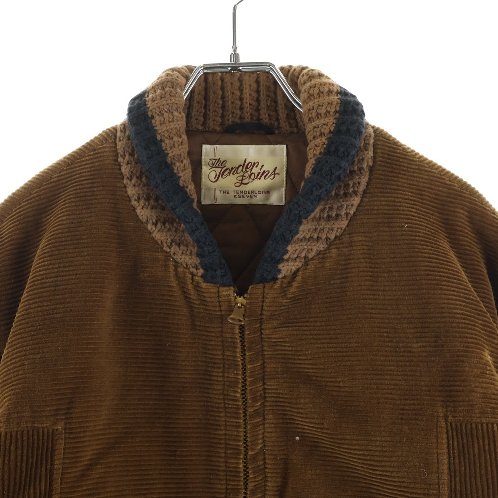 TENDERLOIN(テンダーロイン) T-WORK LONG CORDUROY ワークロング ジップアップコーデュロイジャケット ブラウン