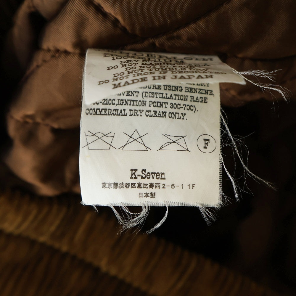 TENDERLOIN(テンダーロイン) T-WORK LONG CORDUROY ワークロング ジップアップコーデュロイジャケット ブラウン