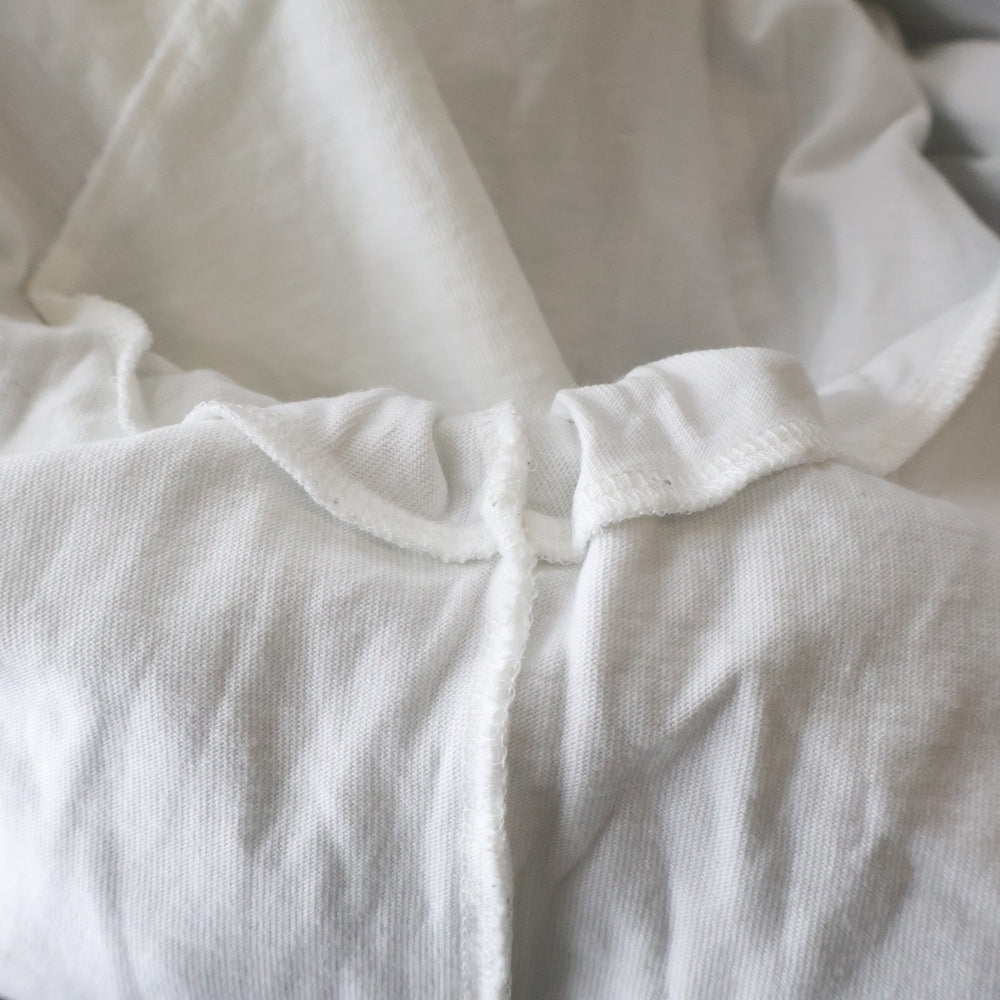 BALENCIAGA(バレンシアガ) BLUE SHIRT WITH LOGO ブルー ロゴデザイン ダメージ加工 ストライプ柄 ドッキング 長袖シャツ ブルー 661417 TKM23 4011