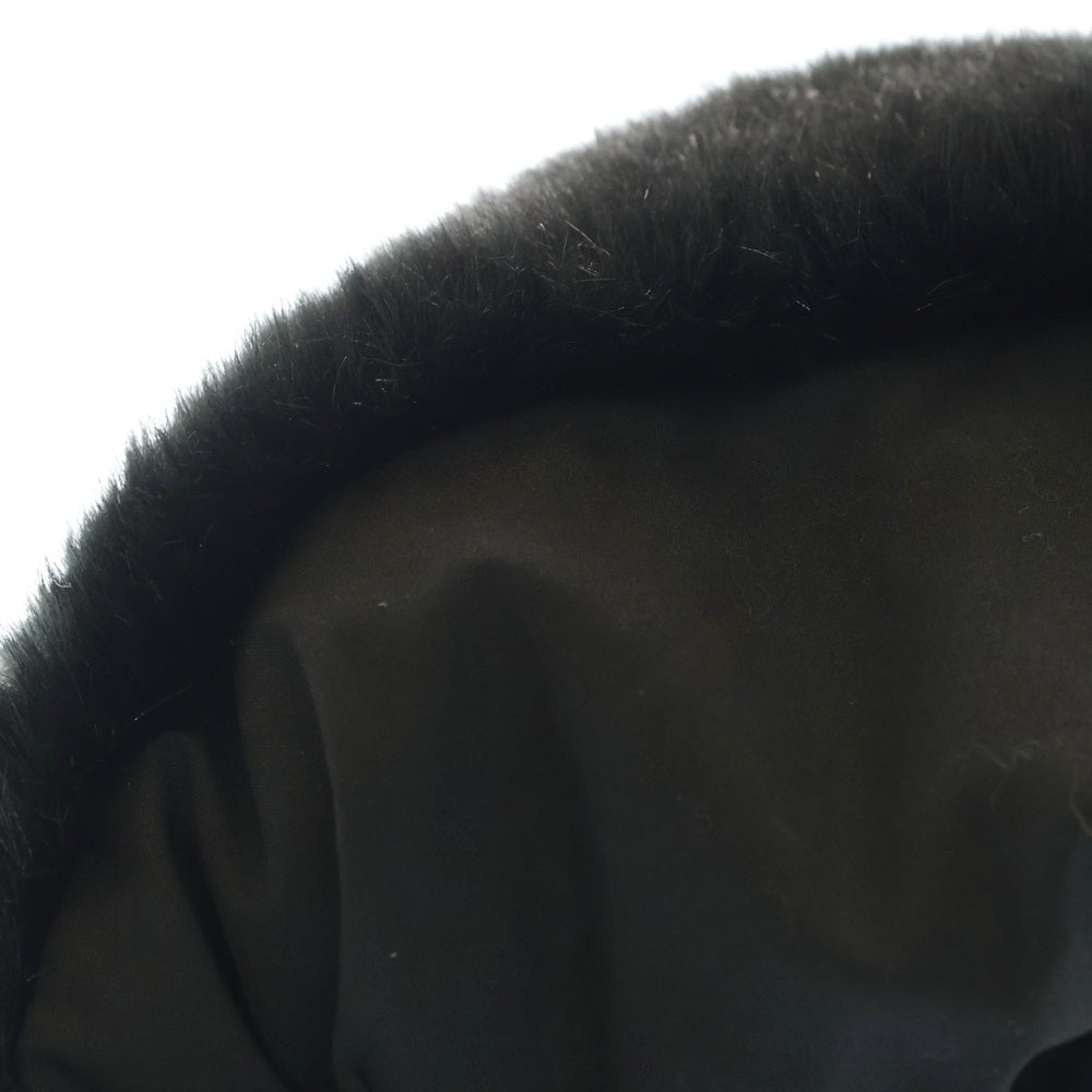 BASICKS(ベイシックス) FAUX CHINCHILLA BEANIE フォックス ビーニー ブラック