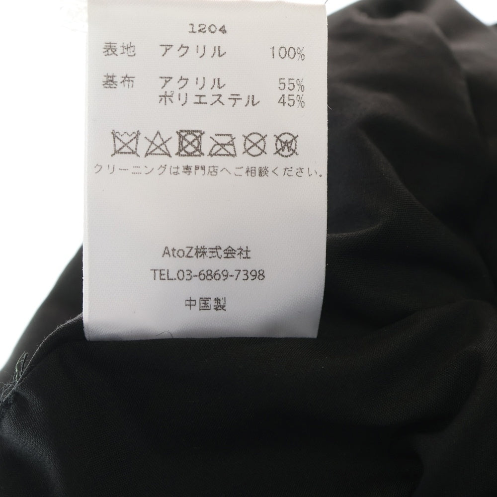 BASICKS(ベイシックス) FAUX CHINCHILLA BEANIE フォックス ビーニー ブラック