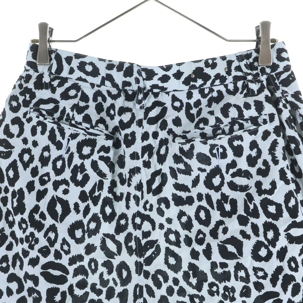 MINEDENIM(マインデニム) 24SS ×WIND AND SEA LEOPARD SHORTS ウィンダンシー レオパード レーヨンショーツ ハーフパンツ ライトブルー/ブラック 24MND-WAS004-40-022