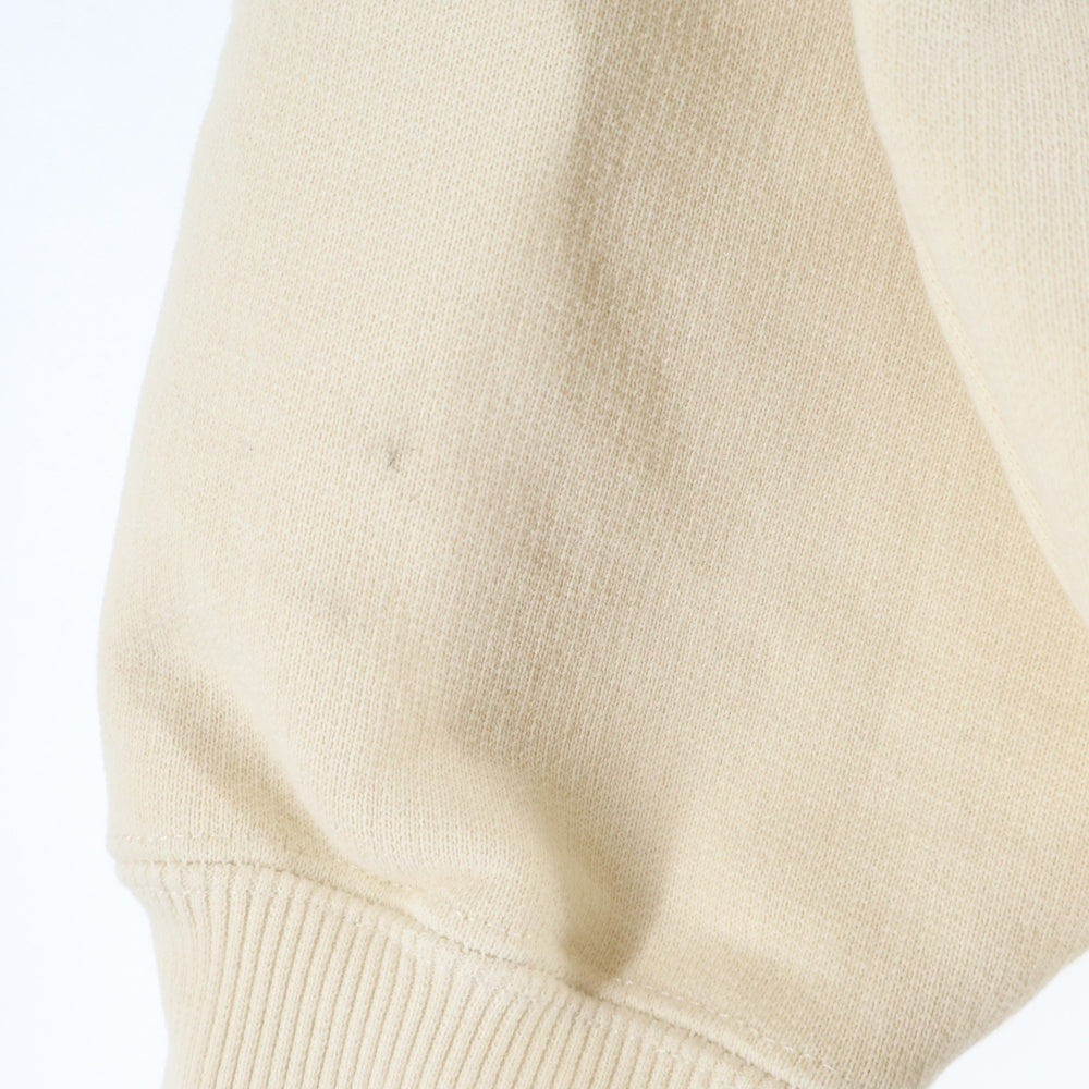 WIND AND SEA(ウィンダンシー) ロゴ刺繍 バックハートパッチ クルーネック スウェット トレーナー ベージュ WDS-O-HTSP-25-Q2-CS-06