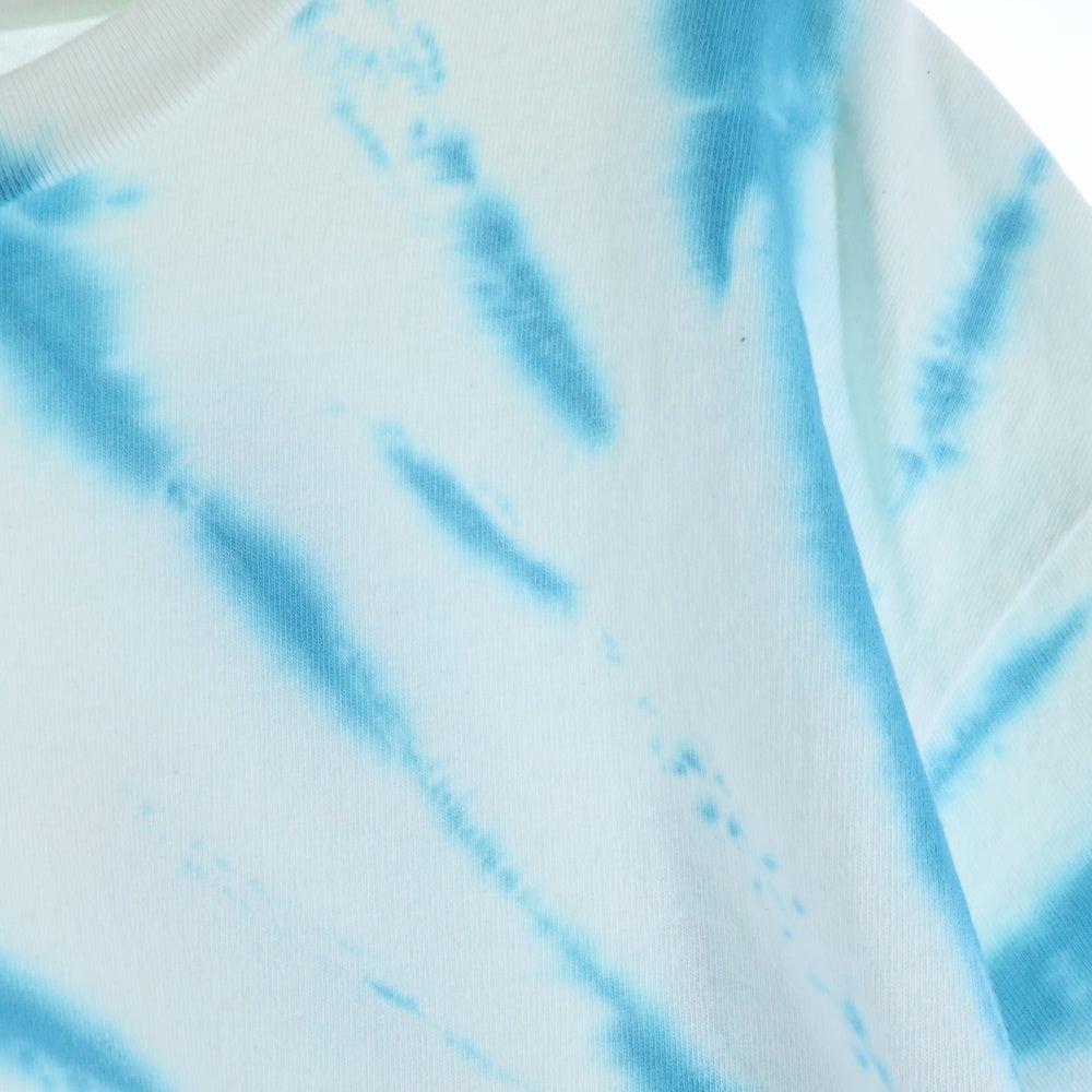 WIND AND SEA(ウィンダンシー) 21SS ×HUF SOLID AND TIE DYE TEE ハフ タイダイ染め クルーネック 半袖Tシャツ カットソー ホワイト/ブルー WDS-HUF-01