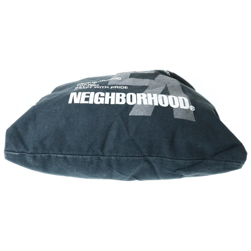 WIND AND SEA(ウィンダンシー) 21SS ×NEIGHBORHOOD ネイバーフッド ロゴプリント トートバッグ ブラック 211ELWSN-CG01S