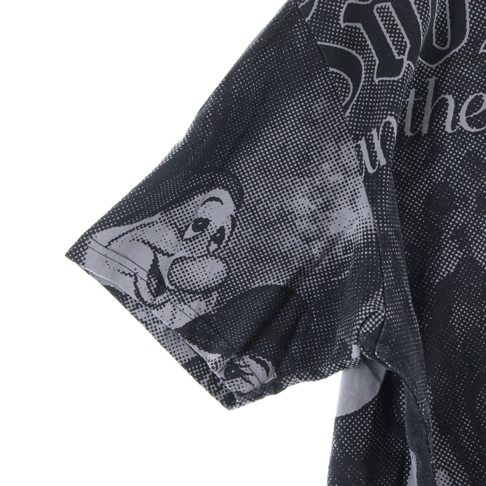 SUPREME(シュプリーム) 24AW Snow White S/S Top 総柄デザインTシャツ 半袖クルーネックカットソー ブラック