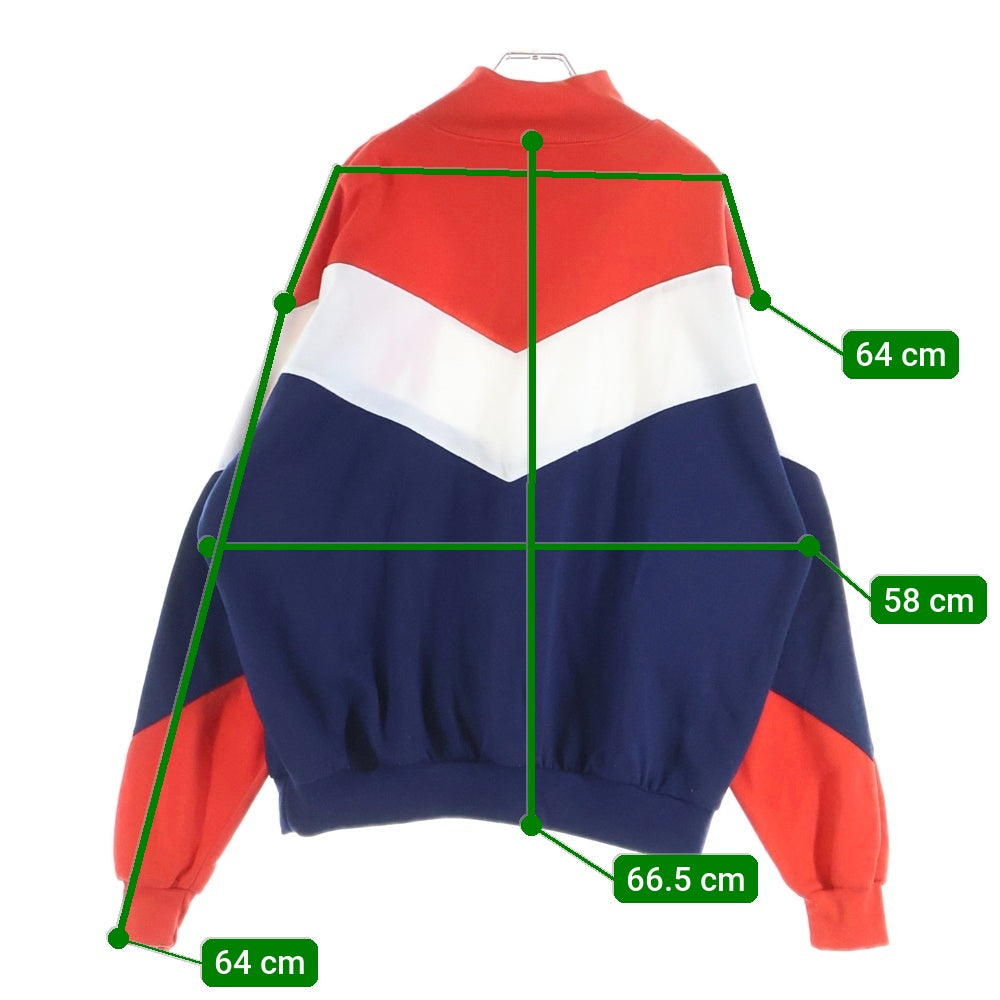 NIKE(ナイキ) 90S VINTAGE HALF ZIP SWEATSHIRT ヴィンテージ 銀タグ ハーフジップスウェットトレーナー レッド/ネイビー/ホワイト