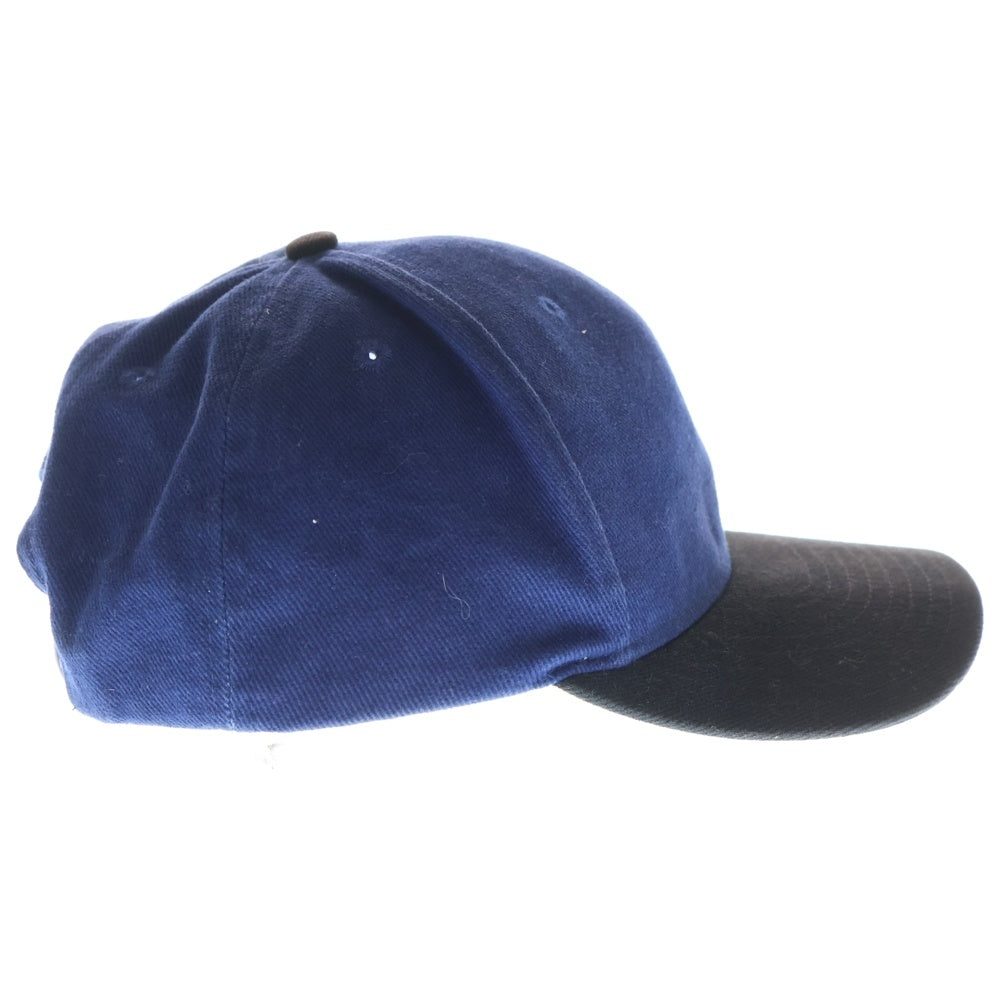 NIKE(ナイキ) 90S VINTAGE 6-PANEL CAP ヴィンテージ 白タグ フロントロゴ 6パネルベースボールキャップ 帽子 ブルー/ブラック