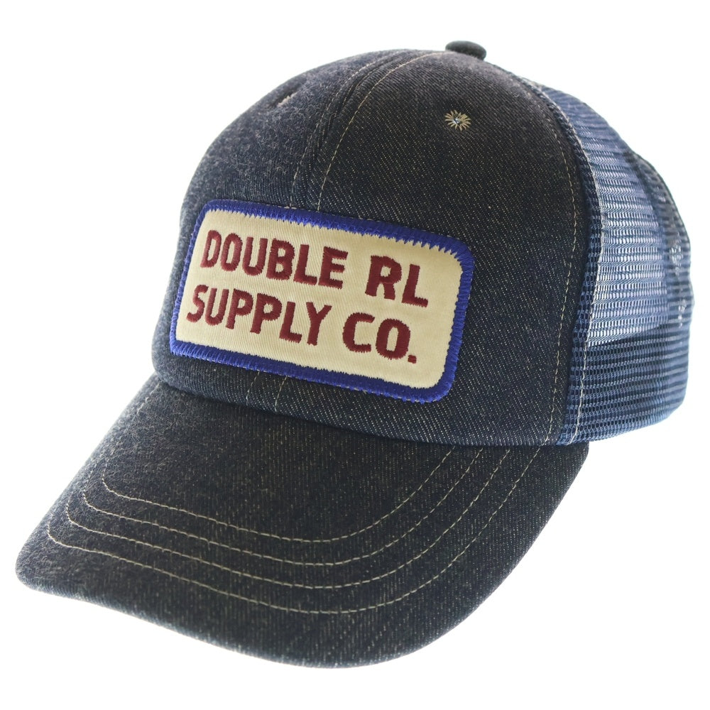 RRL(ダブルアールエル) DENIM MESH CAP フロントロゴ デニムメッシュキャップ 帽子 インディゴ/ブルー