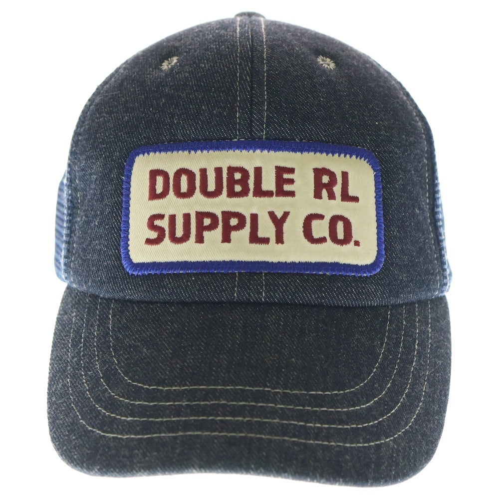 RRL(ダブルアールエル) DENIM MESH CAP フロントロゴ デニムメッシュキャップ 帽子 インディゴ/ブルー