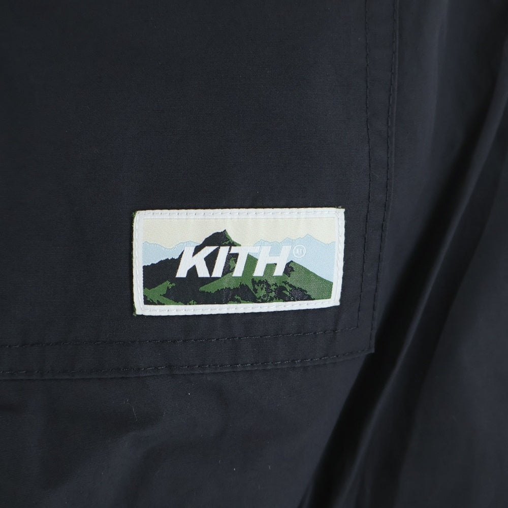 KITH(キス) 22AW Ashford Cargo Pant Apocalypse アポカリプス アッシュフォード ナイロンカーゴパンツ ブラック KHM060212