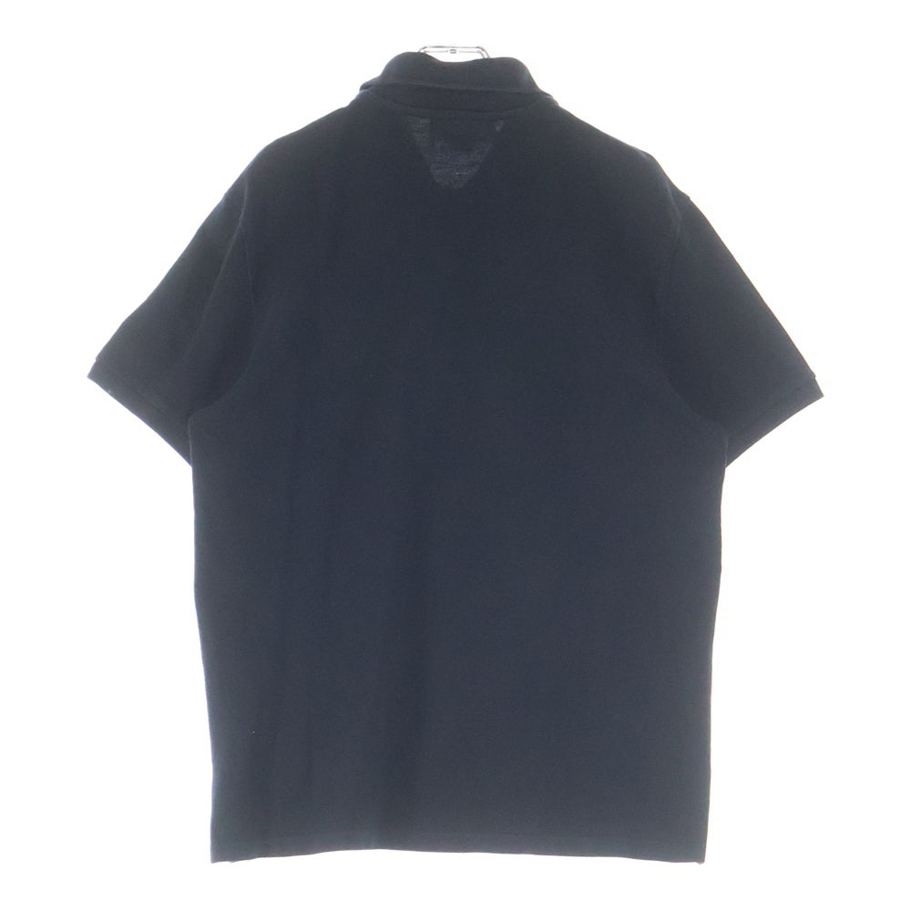 AMI Alexandre Mattiussi(アミアレクサンドルマテュッシ) AMI de Coeur ロゴエンブロイダリー 半袖ポロシャツ ブラック BFHPL001