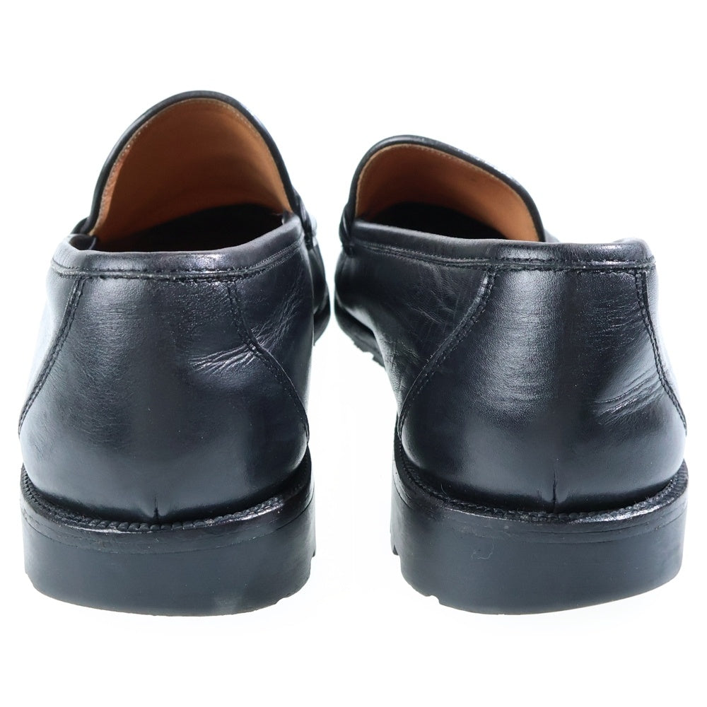 Salvatore Ferragamo(サルヴァトーレ フェラガモ) シルバービット スクエアトゥ コインローファー ブラック