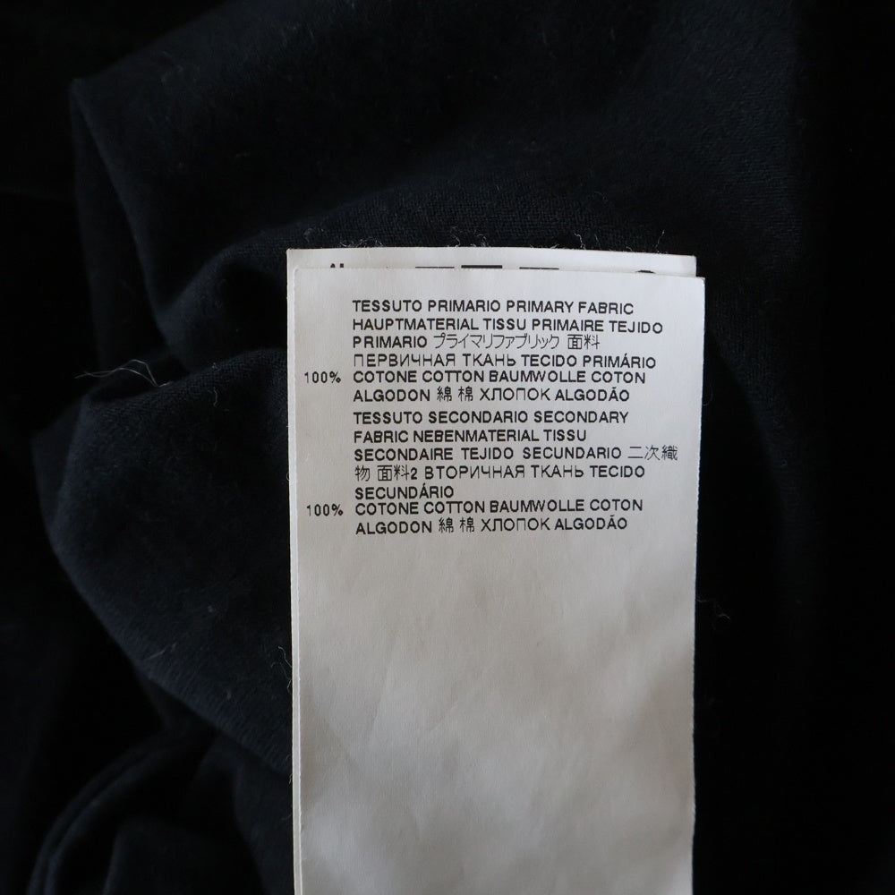 Maison Martin Margiela(メゾンマルタンマルジェラ) Distorted Logo Tee ディストーテッド 反転ロゴプリント クルーネック半袖Tシャツ カットソー ブラック S30GC0701