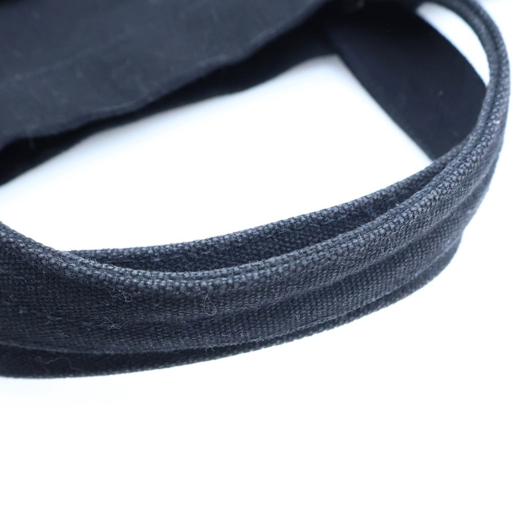 A.P.C(アーペーセー) コットン ロゴエンブロイダリー ミニトートバッグ ブラック