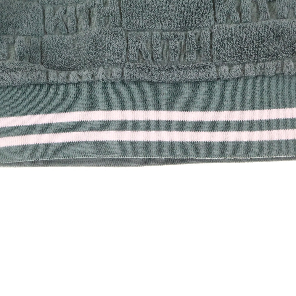 KITH(キス) Graham Polo Court グラハム 総柄 パイル 半袖ポロシャツ グリーン KHM031070