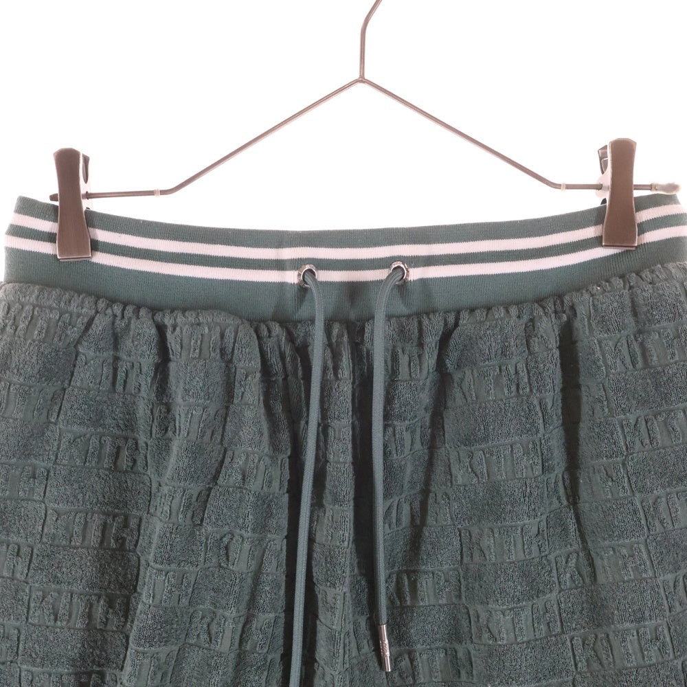 KITH(キス) Graham Short グラハム 総柄 パイル ショートパンツ グリーン KHM060315