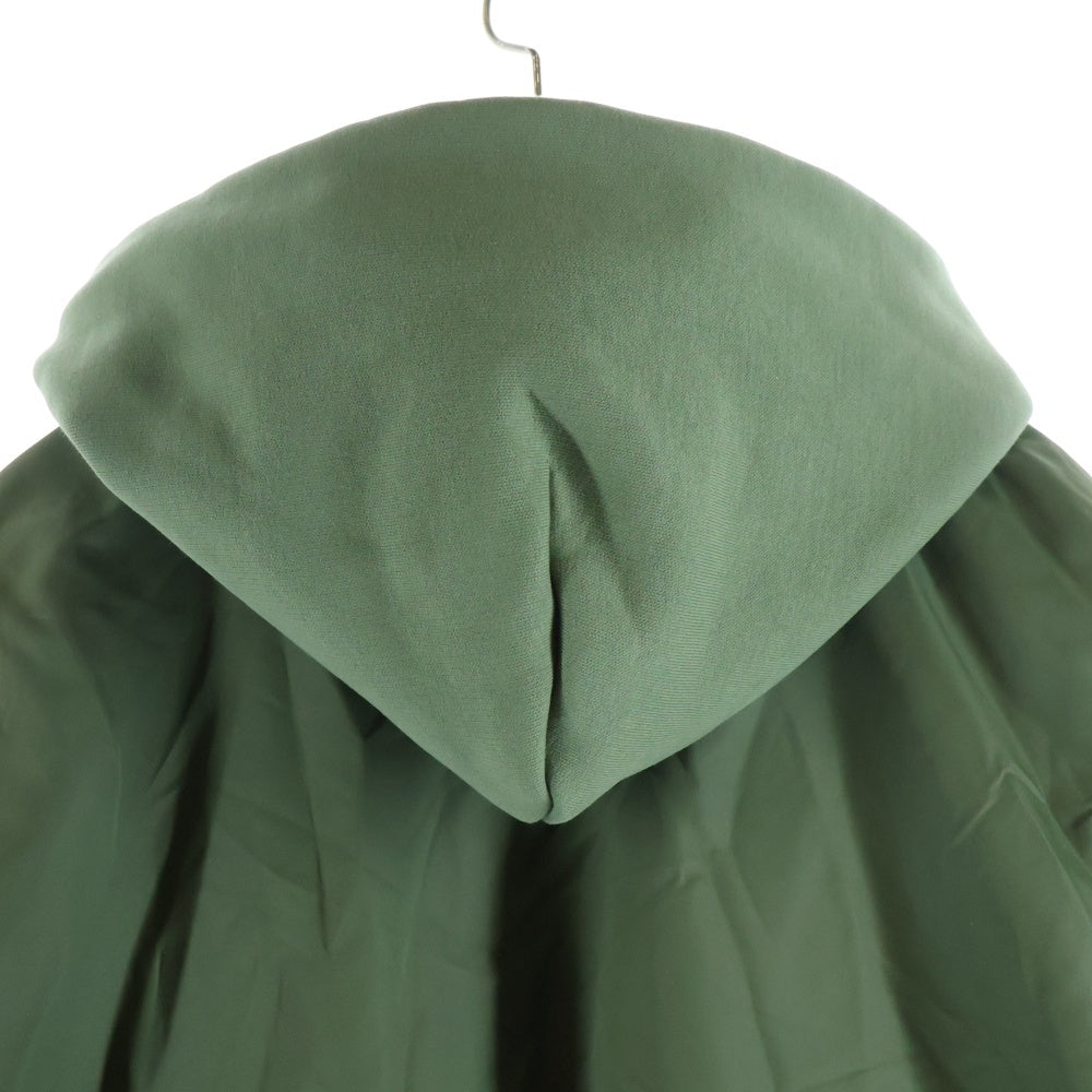 BALENCIAGA(バレンシアガ) 24AW ダメージ加工 パーカードッキング フーデッドフライトボンバージャケット カーキ 796940 TP004