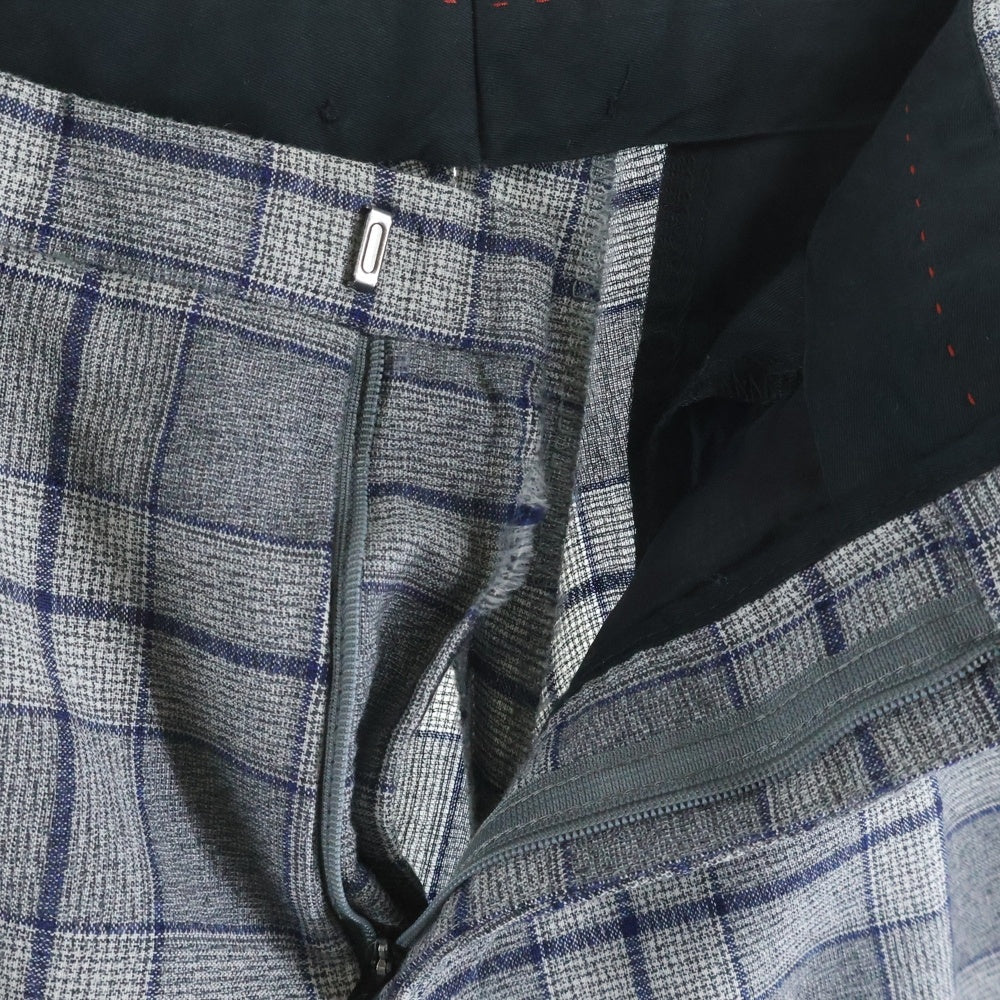 HUGO BOSS(ヒューゴボス) GUABELLO ウール チェック 2Bテーラードジャケット センタープレス スラックスパンツ セットアップ グレー