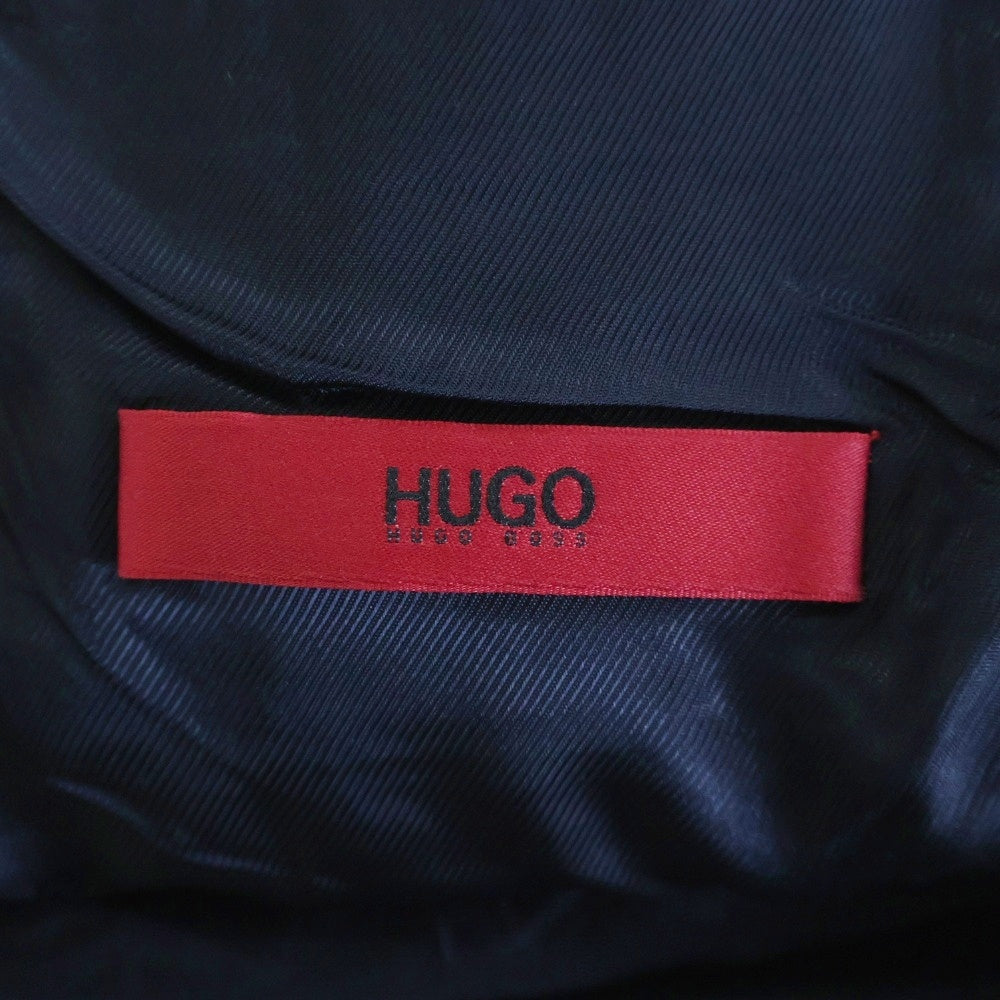 HUGO BOSS(ヒューゴボス) GUABELLO ウール チェック 2Bテーラードジャケット センタープレス スラックスパンツ セットアップ グレー