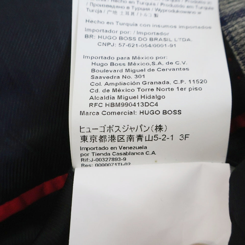 HUGO BOSS(ヒューゴボス) GUABELLO ウール チェック 2Bテーラードジャケット センタープレス スラックスパンツ セットアップ グレー