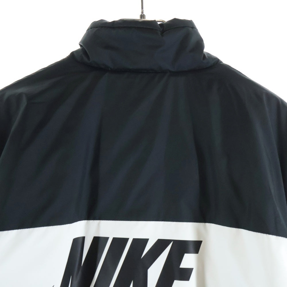 NIKE(ナイキ) NSW SYNTHETIC FILL FZ ナイロン ロゴプリント ジップアップジャケット ブラック/ホワイト CD9235-010