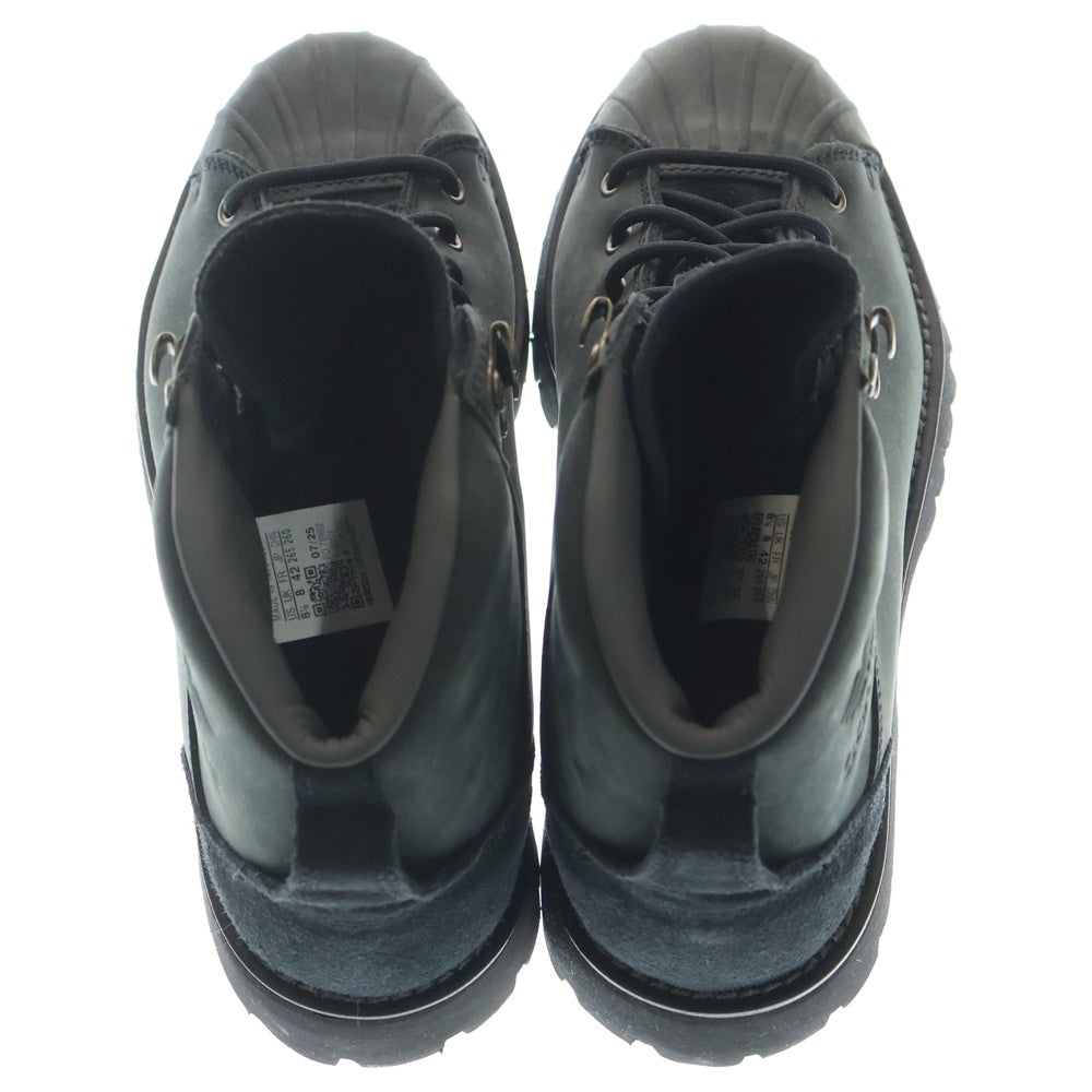 adidas(アディダス) SUPERSTAR BOOT CBLACK ヌバック スーパースターブーツ ブラック US8.5/26.5cm JQ3172