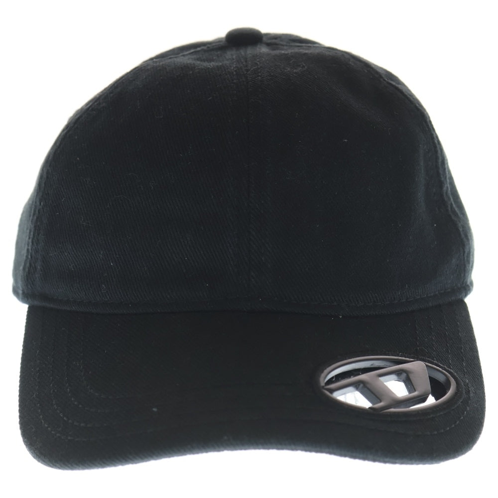 DIESEL(ディーゼル) オーバルロゴプレートデザイン 6パネル アジャスター付き ベースボールキャップ 帽子 ブラック A11357