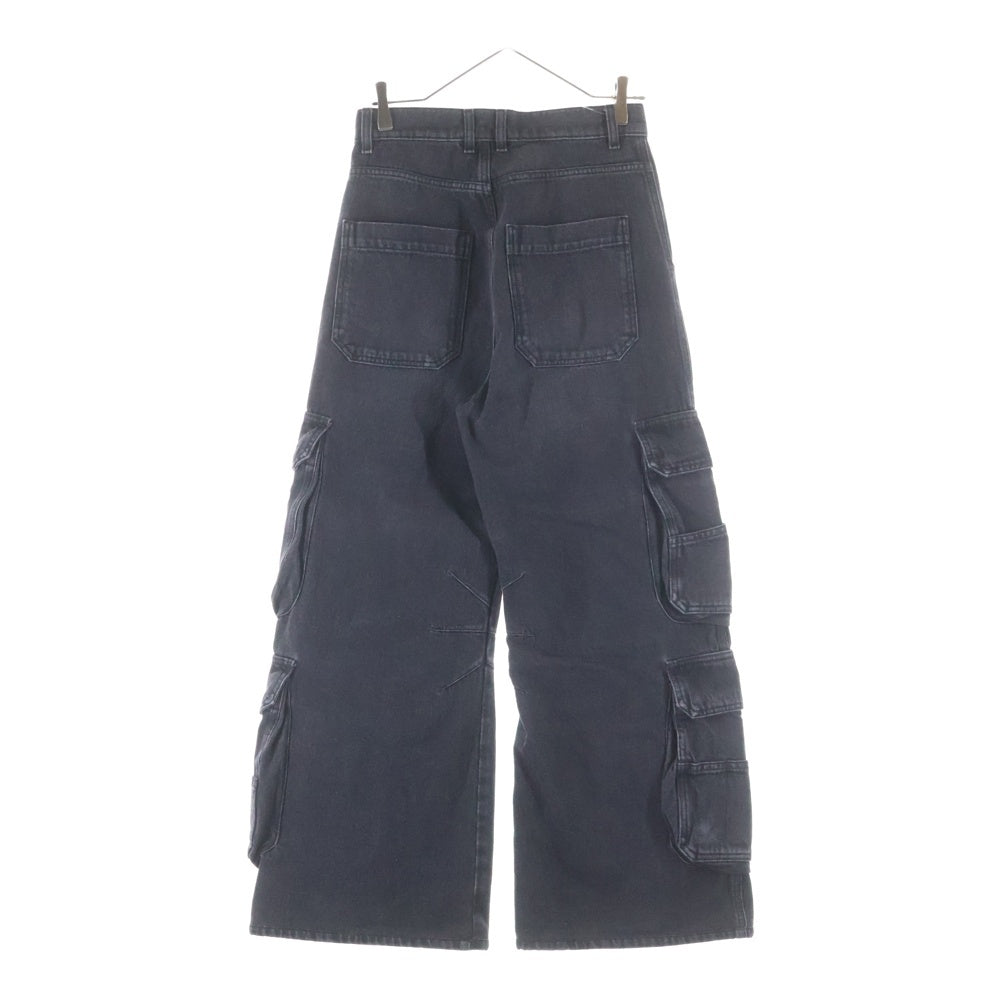 DIESEL(ディーゼル) D-SIRE-CARGO-S マルチポケット ボタンフライ デニムカーゴパンツ レディース ブラック A11871