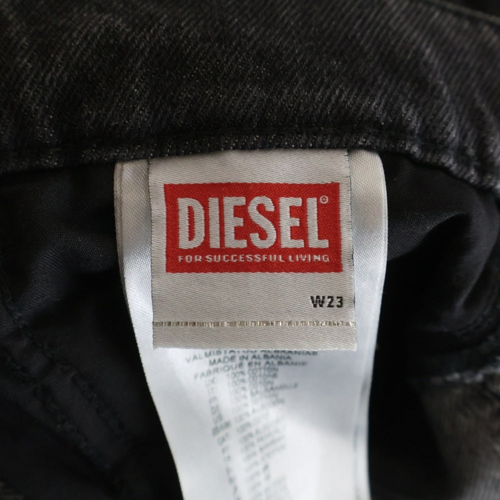 DIESEL(ディーゼル) D-SIRE-CARGO-S マルチポケット ボタンフライ デニムカーゴパンツ レディース ブラック A11871