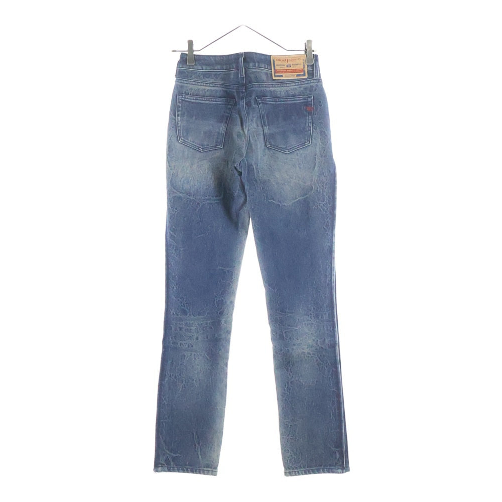 DIESEL(ディーゼル) マルチポケット ダメージ加工 ボタンフライ デニムパンツ レディース インディゴ A18982