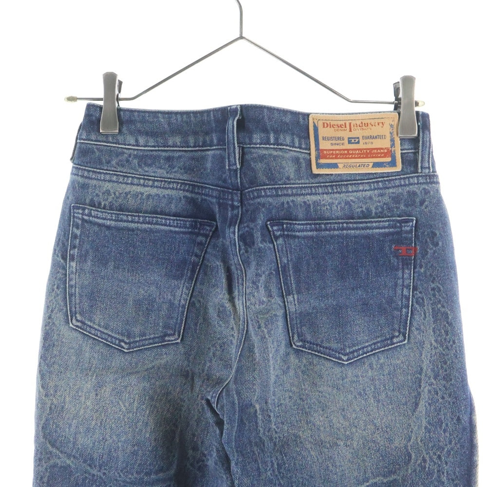DIESEL(ディーゼル) マルチポケット ダメージ加工 ボタンフライ デニムパンツ レディース インディゴ A18982