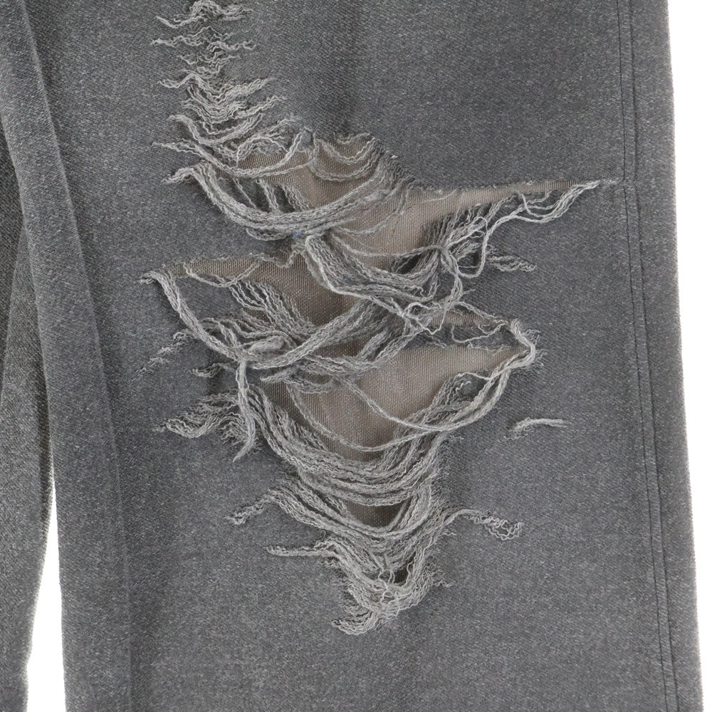 DIESEL(ディーゼル) 25SS P-PERCY クラッシュ加工 マルチポケット ドローストリング スウェットパンツ レディース ブラック A18218