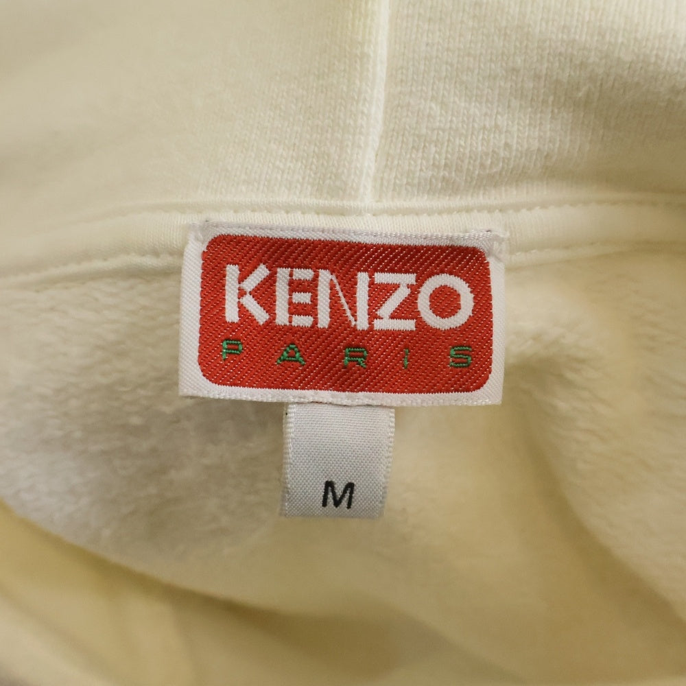 KENZO(ケンゾー) 22SS BOKE FLOWER ボケ フラワー ロゴデザイン フーデッド スウェット パーカー ホワイト FC55SW460CMI