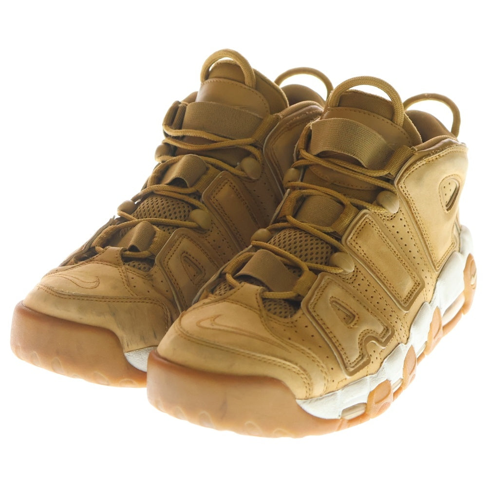NIKE(ナイキ) AIR MORE UPTEMPO 96 PREMIUM FLAX エア モア アップテンポ プレミアム フラックス ハイカットスニーカー ブラウン US10/28cm AA4060-200