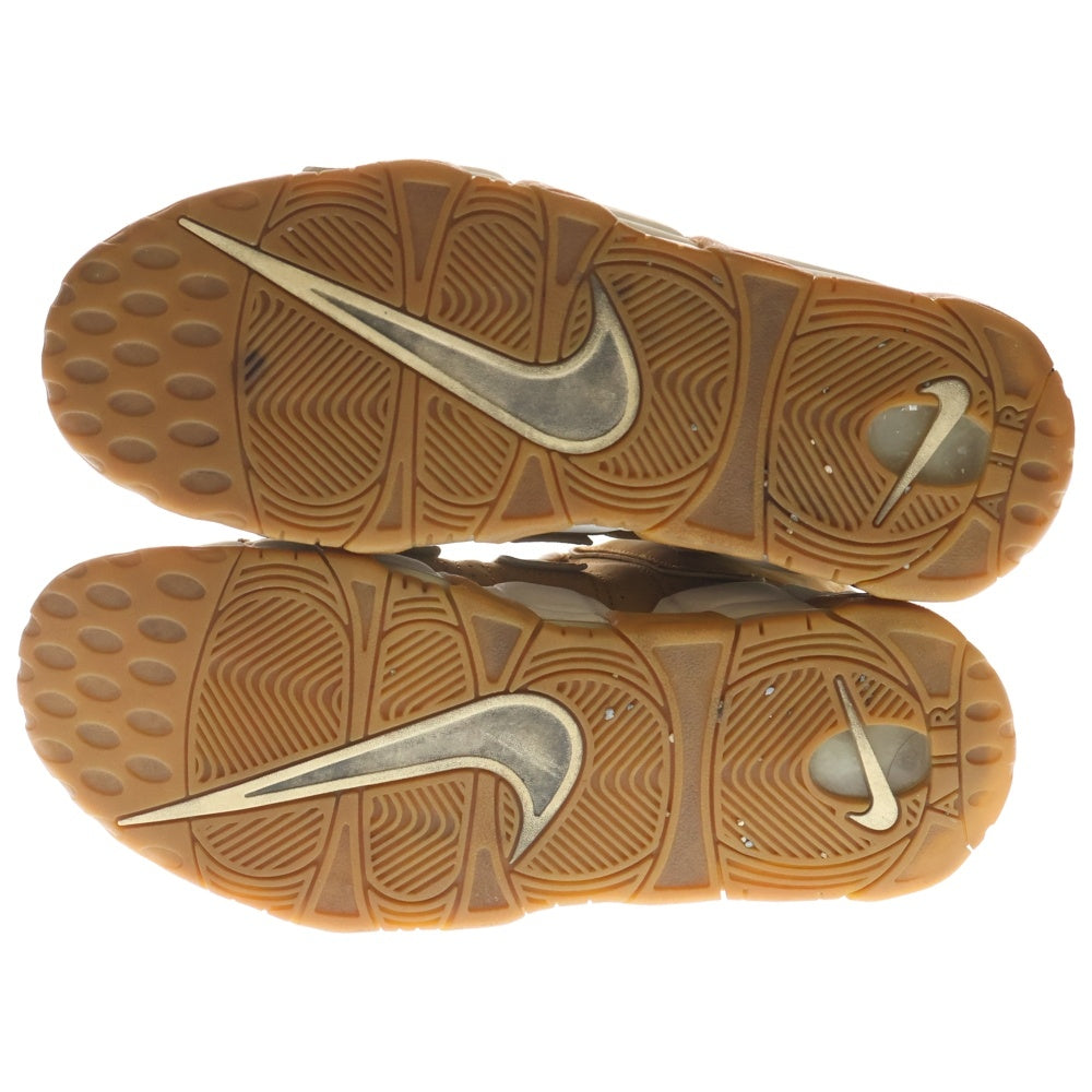 NIKE(ナイキ) AIR MORE UPTEMPO 96 PREMIUM FLAX エア モア アップテンポ プレミアム フラックス ハイカットスニーカー ブラウン US10/28cm AA4060-200