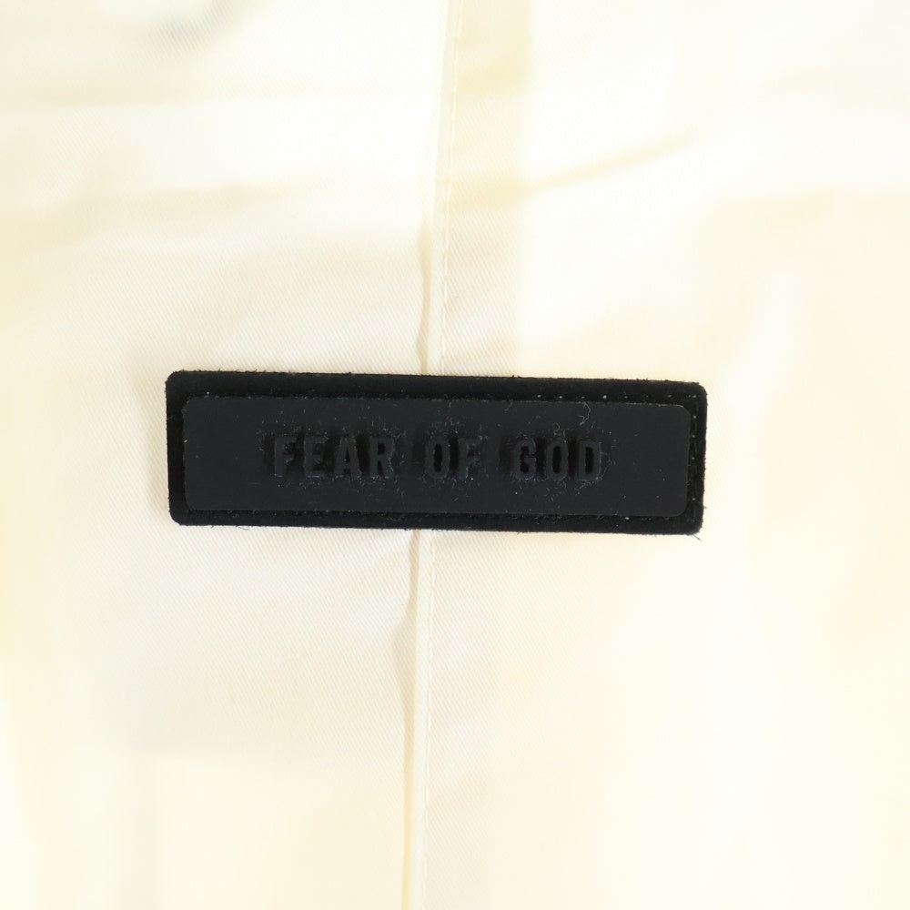 FEAR OF GOD ESSENTIALS(フィアオブゴッド エッセンシャルズ) ポリコットン ロング長袖シャツ アイボリー 669-10059010