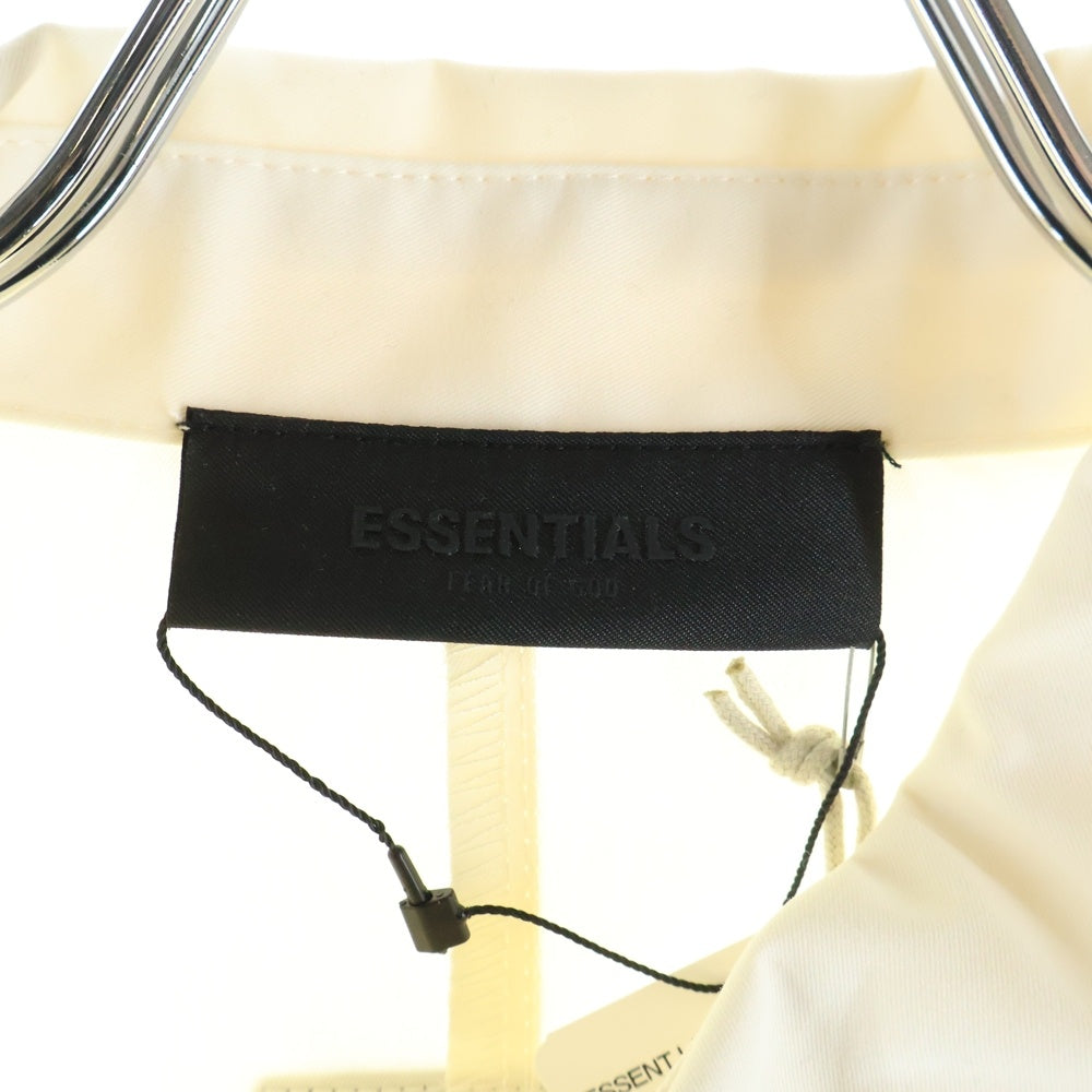 FEAR OF GOD ESSENTIALS(フィアオブゴッド エッセンシャルズ) ポリコットン ロング長袖シャツ アイボリー 669-10059010