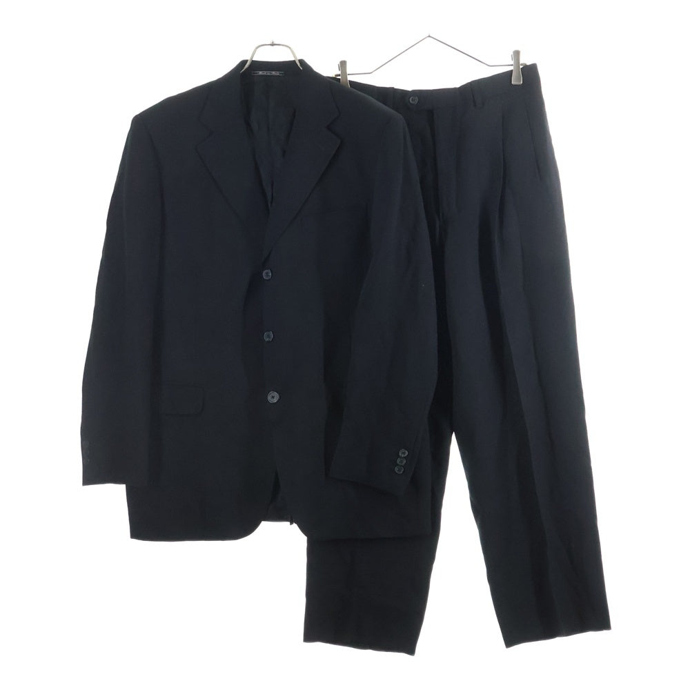 FENDI(フェンディ) セットアップスーツ レーヨン混 シングルテーラードジャケット スラックスパンツ ブラック 3110