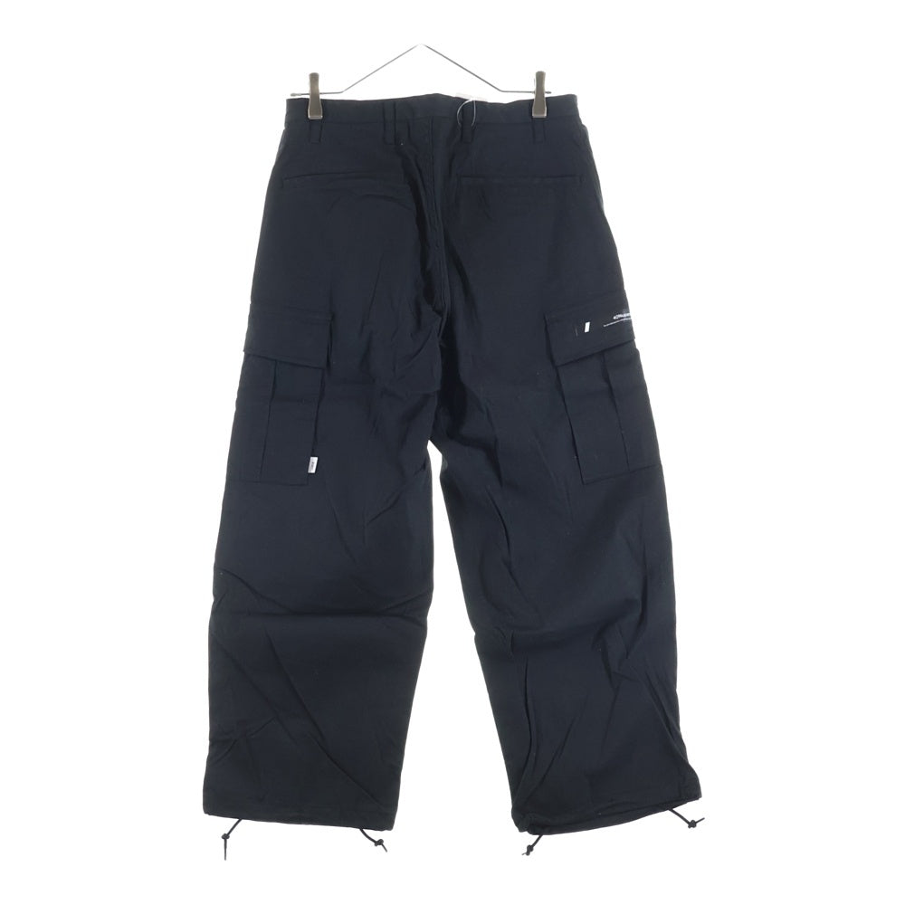 WTAPS(ダブルタップス) 23SS MILT0001 TROUSERS NYCO OXFORD コットンナイロン ミリタリートラウザーズ カーゴパンツ ブラック 231WVDT-PTM03