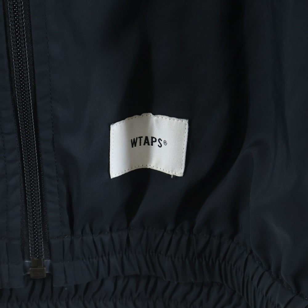 WTAPS(ダブルタップス) 19AW ACADEMY JACKET POLY TAFFETA ポリタフタ ジップアップ アカデミージャケット ブラック 192TQDT-JKM01
